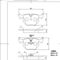 D548 china auto parts  brake pad manufacturers front car ceramic brake pads  for BMW